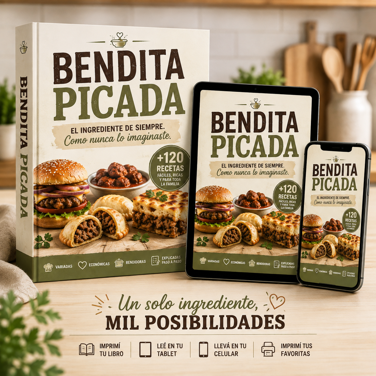 BENDITA PICADA - Transformá 1 ingrediente en 120 comidas increibles